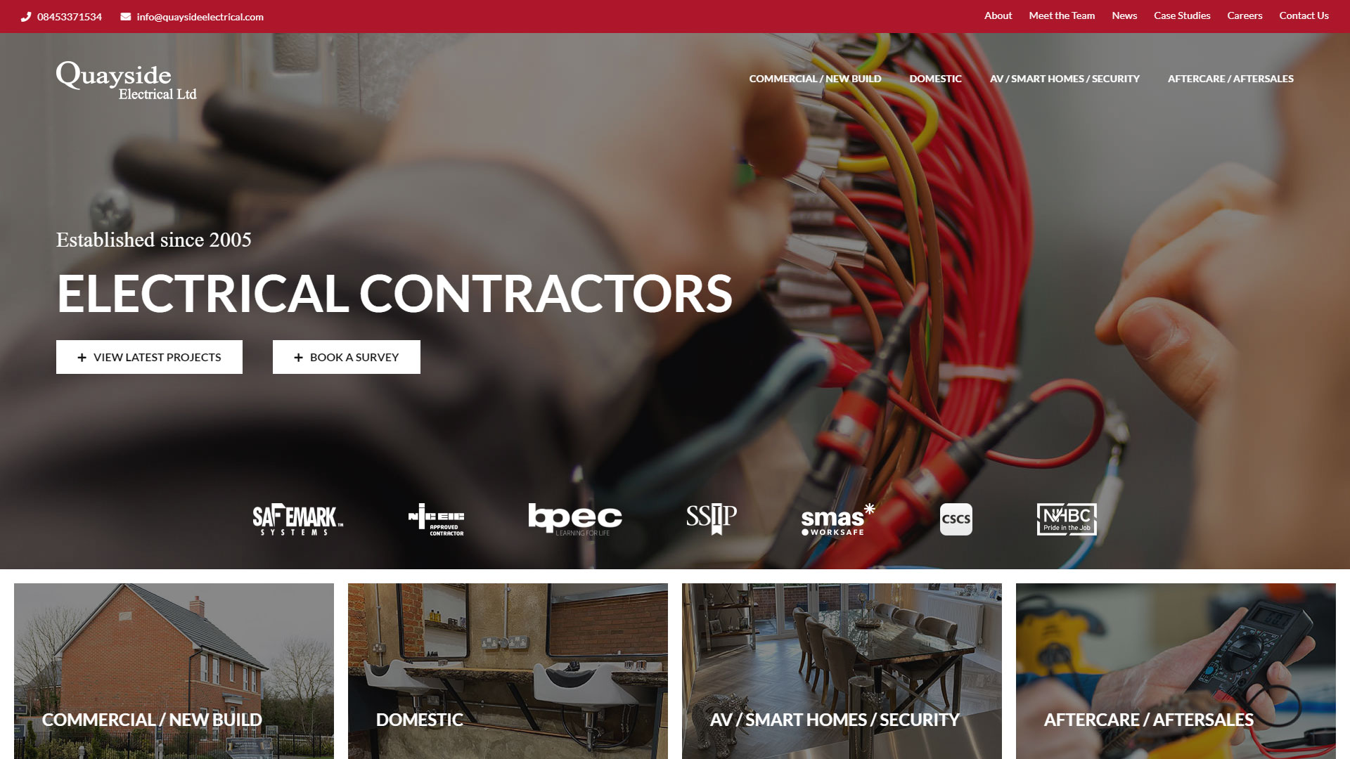 Quayside Electrical new website